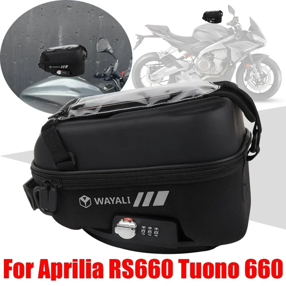 

Сумки на бак для мотоцикла Aprilia Tuono 660 Factory Tuono 660 RS660 RS 660, аксессуары, сумка для хранения багажа Tanklock, рюкзак