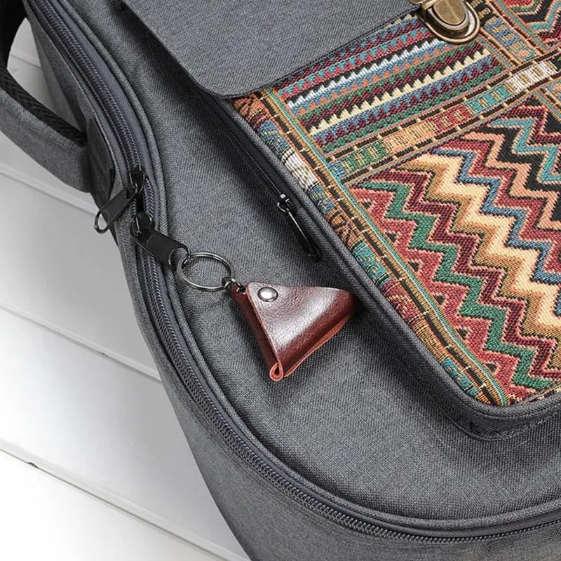 31BE Convenient Guitar Pick Holder Guitar Pick Case Triangular Soft Guitar Pick Portable Guitar Pick Container