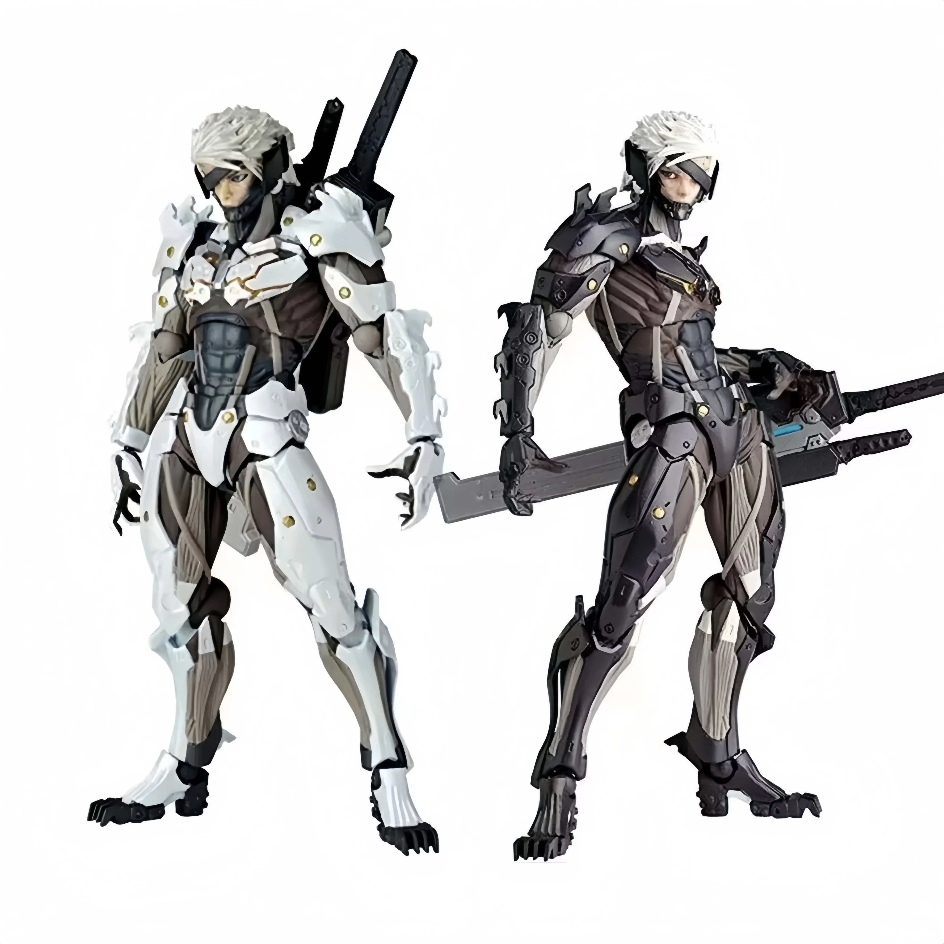 Hot Kaiyodo The Ocedo Yamaguchi 140 Ex Metal Gear Action Figure Mgs Raiden Metal Gear Rising Rising Thunder Hand Gift Doll Toy