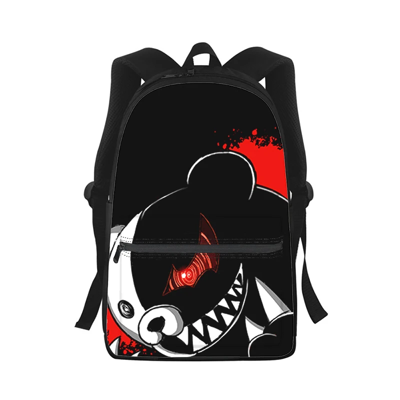 Danganronpa Monokuma Anime Mochila para Homens e Mulheres, 3D Print, Bolsa de Escola Estudantil, Mochila Laptop, Kids Travel Shoulder Bag, Moda