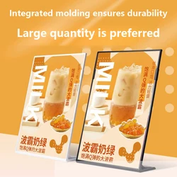 A4/A5 Acrylic Table Top Sign Holder Stand Photo Frames Tabletop Standing Menu Holders Plastic Picture Poster Art Display Frame