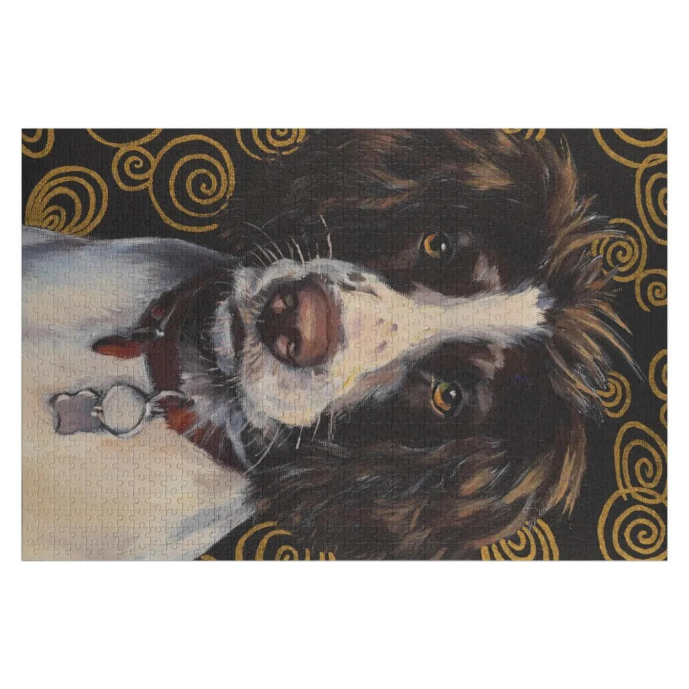 English springer spaniel Jigsaw Puzzle Jigsaw For Kids Custom Wooden Gift Custom Gifts With Personalized Photo Puzzle