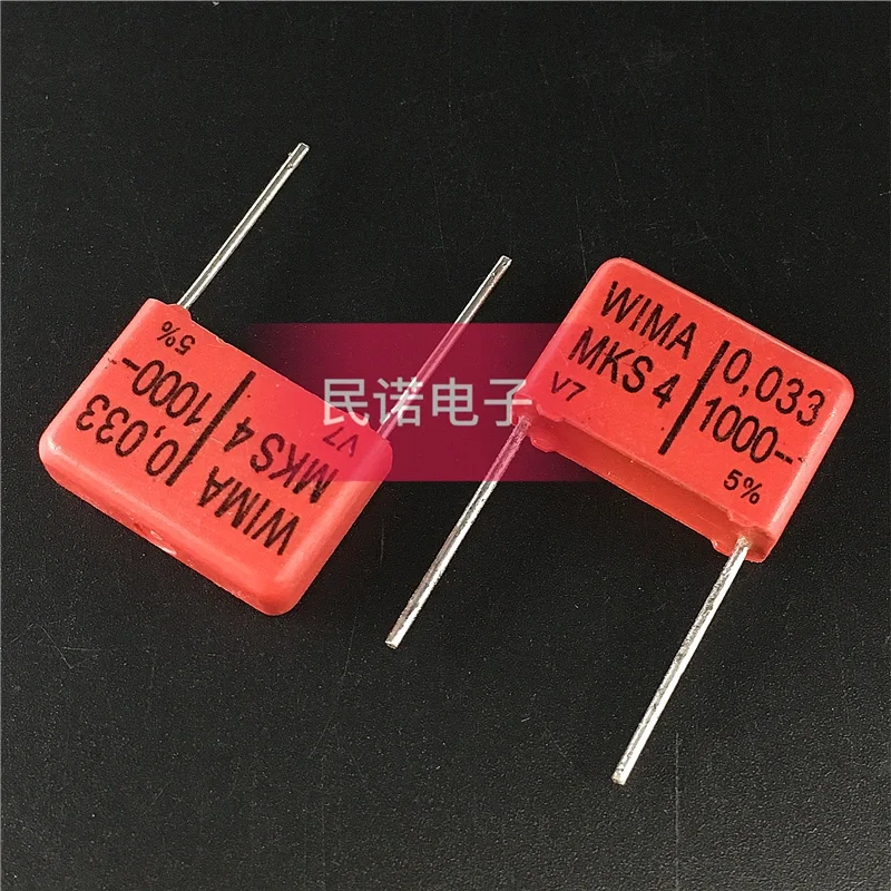 

5/10/50pcs German WIMA Film Capacitor MKS4 1000V 0.033UF 1000V 333 33NF Pitch 15mm Audio passive capacitor