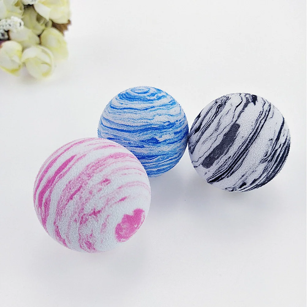 20Pcs Eva Creative Pet Cat Ball Bouncy Chewing Playing Companion Indoor Outdoor Reduce Boredom Funny Ball Funny Cat Playing Toy