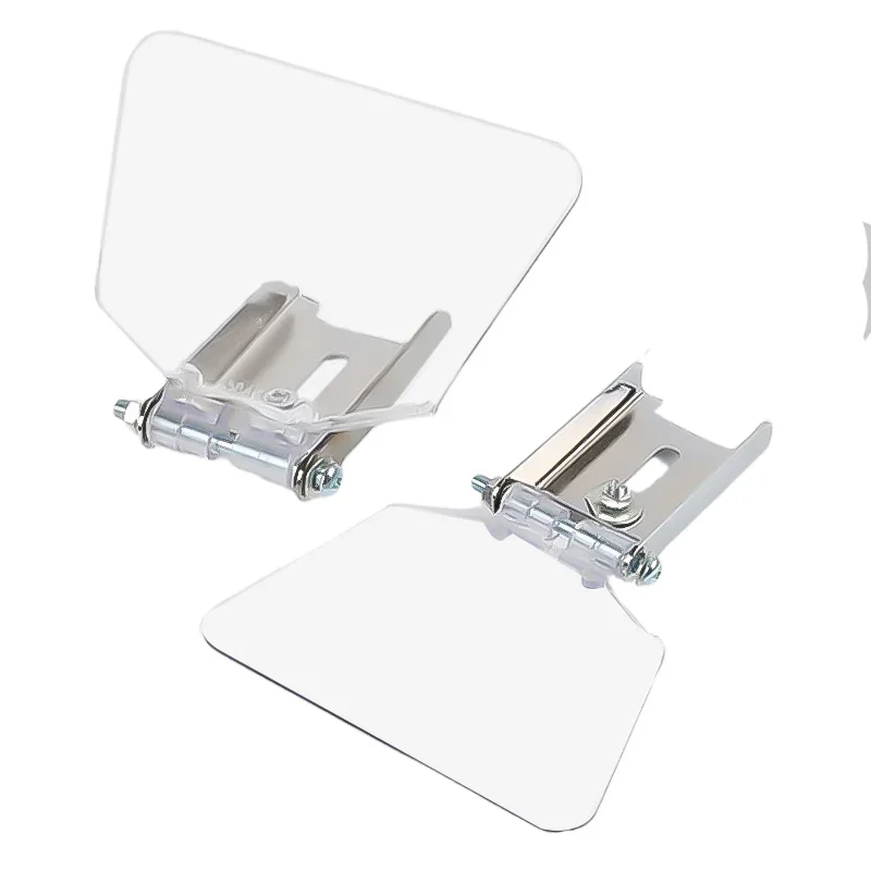 2Pcs High Transparency Plastic Bench Grinder Guard Shield Safety Eye Protector Dust Cover Assembly Kit for Abrasive Tools