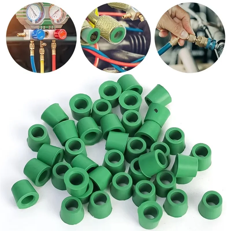 AC39-100PCS резиновая прокладка для кондиционера 1/4 дюйма, прокладка клапана для зарядного шланга, комплект уплотнений для ремонта коллектора, сменные аксессуары