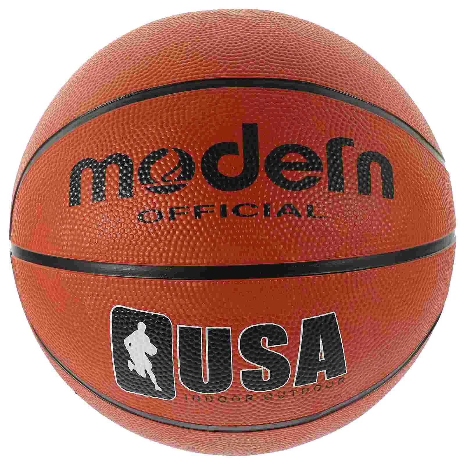 

Drainage Basket Standard Basketball for Teens Pearlescent Rubber Orange Professional