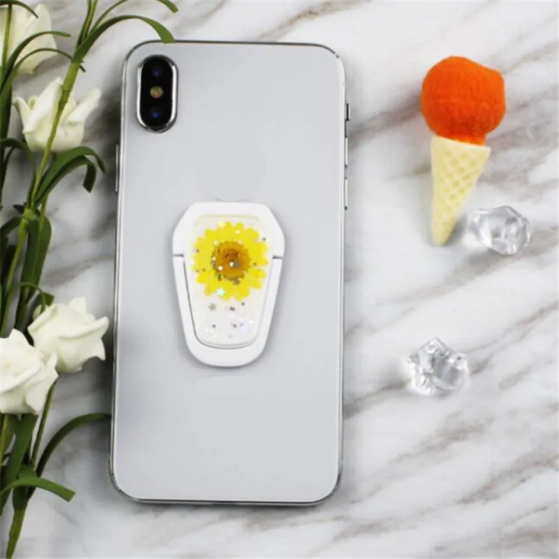 Flower Metal Finger Ring Smartphone Stand Holder Mobile Phone Holder Stand For iPhone Xiaomi All Smart Phone