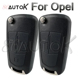 86AUTOK Car Key Flip Remote Key Fob Shell Case For Opel Astra H Zafira Vectra C For Vauxhall Corsa D Signum Meriva Car Key Shell