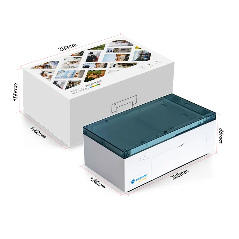 Imagem -05 - Mini Telefone Móvel Color Film Printer Wi-fi Conexão Direta Máquina de Corte de Filme Série sob 75 Polegadas Sunshine-c1