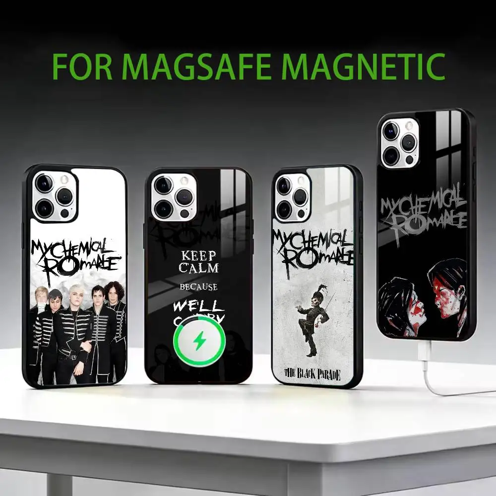 

MCR f-Fan Icon My Chemical Romance Phone Case For iPhone17,16,15,14,13,12,11 Plus,Pro Max Magnetic For Magsafe Wireless Charging