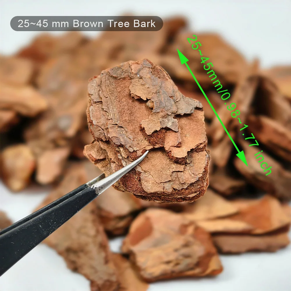 50g Realistic Wood Bark Simulation Rock Effect for Diy Modeling/Sandtable Layout/Craft/Doullhouse Decoration/Diorama/Landscape