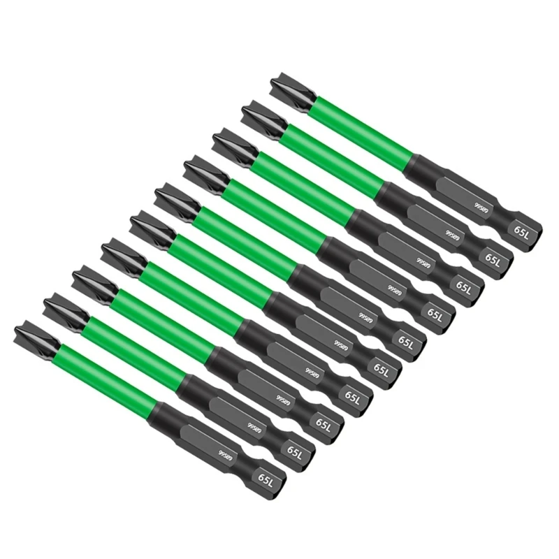 10Pcs Bohrer 65mm/110mm Magnetische Fahrer Bits Schraubendreher Bit mit Hülse für Schlagschrauber Power Werkzeug dropShipping