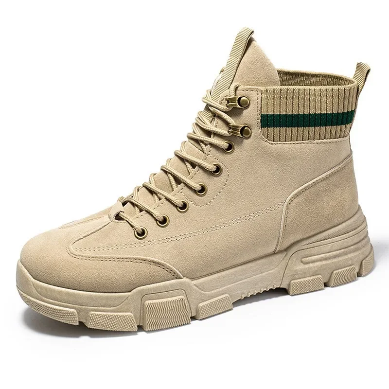 

Мужские тактические военные ботинки для пустыни, кожаные водонепроницаемые военные ботинки на шнуровке, модные мужские ботильоны, военные тактические ботинки