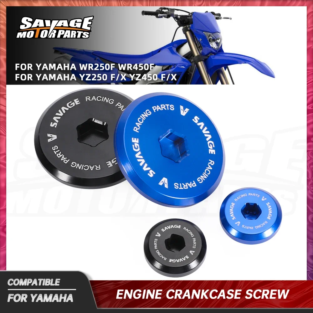 2024 YZ250 Engine Crankcase Cover Straight Screw For Yamaha YZ250FX YZ450FX WR250F WR450F 2010+ Motorcycle Accessories Cap Plug