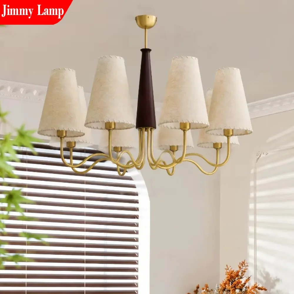Mid Century Vintage Aesthetics Pendant Lights Hight End Multi Head Hanging Lamps Living Room Bedroom Restaurant Hotel Chandelier