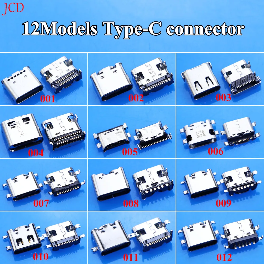 USB 3.1 Type C Connector Charging Dock Port Plug Type-C Socket SMD DIP Female Jack For Xiaomi Huawei Samsung Sony