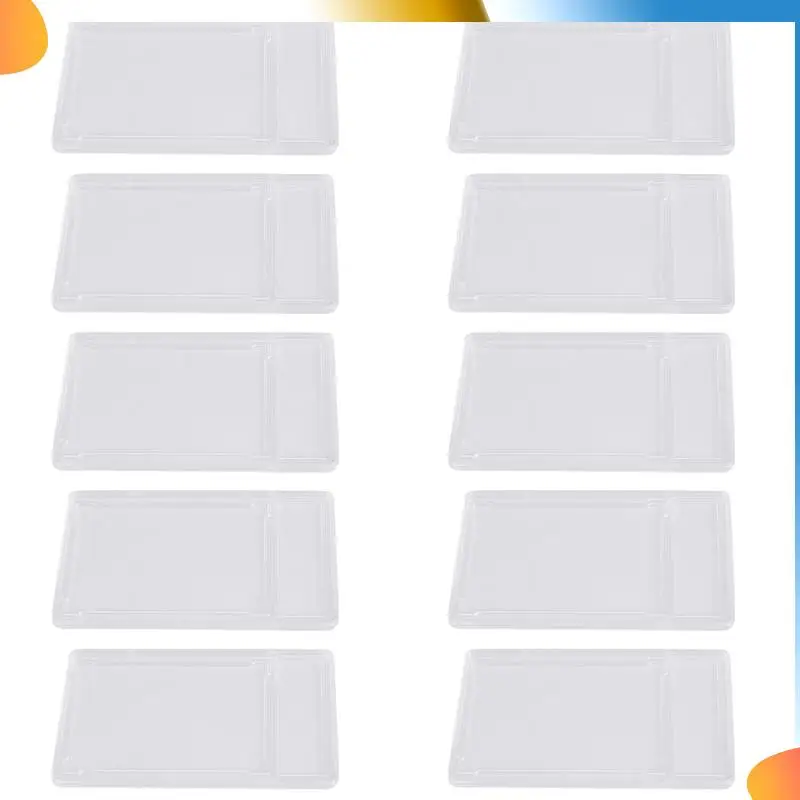 

B48A 10-комп. Защитный чехол для торговых карточек, акриловые прозрачные градуированные держатели для карточек с положением этикетки, твердые рукава для карточек