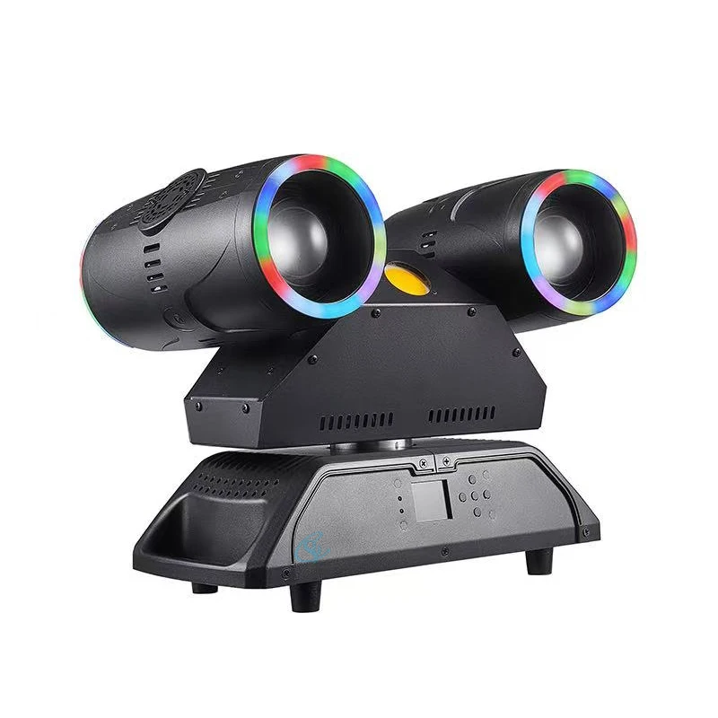 

Светодиодный 400 Вт с подвижной головкой DMX, полноцветный светодиодный луч, стробоскоп, сценический эффект, вращающиеся огни с RGB-полоской, DJ Disco Party