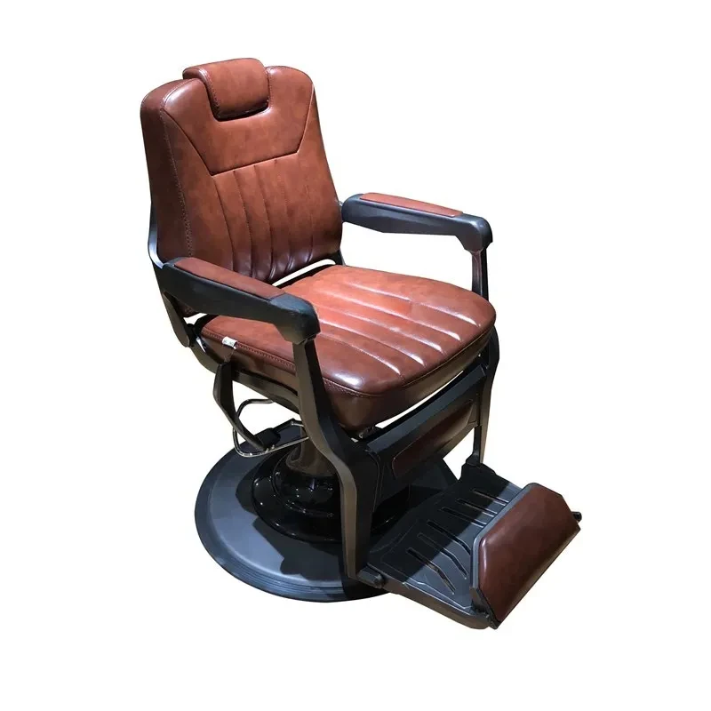 

Retro Men's Hairdressing Chair High-End Barber Shop Chair Can Be Put down Oil Head Chair Hair Hair Cutting Chair