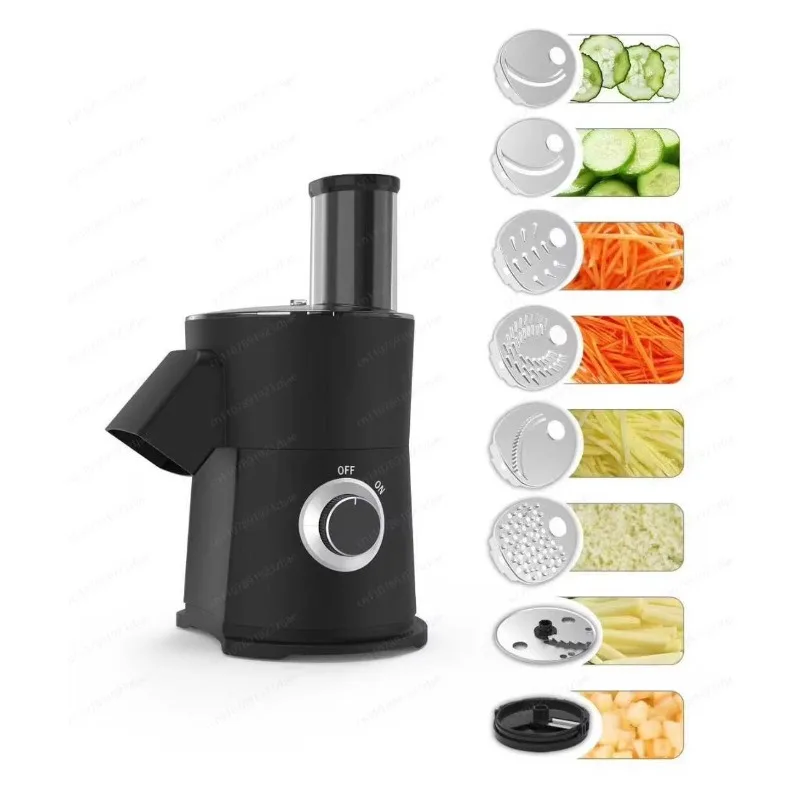 7 in 1 Electric Vegetable Cutter, Automatic Large Mouth Food Processor for Slicing Shredding & Chopping
