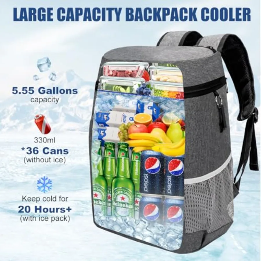 Insulated Leak Proof Cooler Backpack - alternate angle