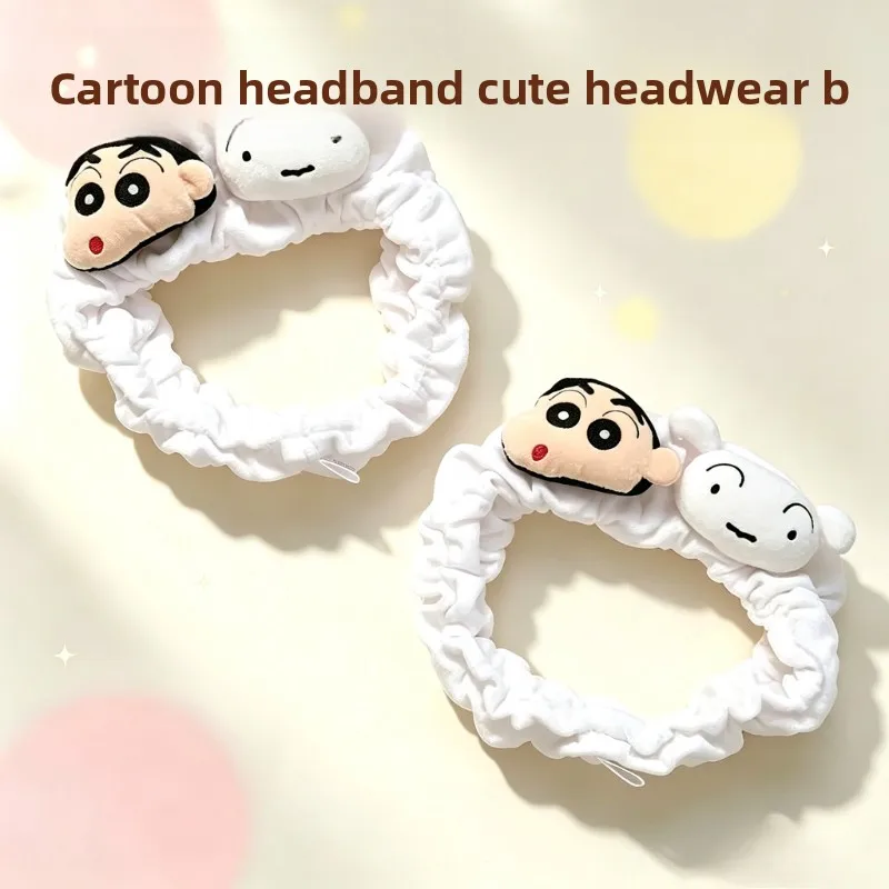 Crayon Shin-chan Cartoon Niedliches Stirnband Kawaii Studenten Stirnband zum Gesichtswaschen Haaraccessoire Animations-Peripherie Großhandel