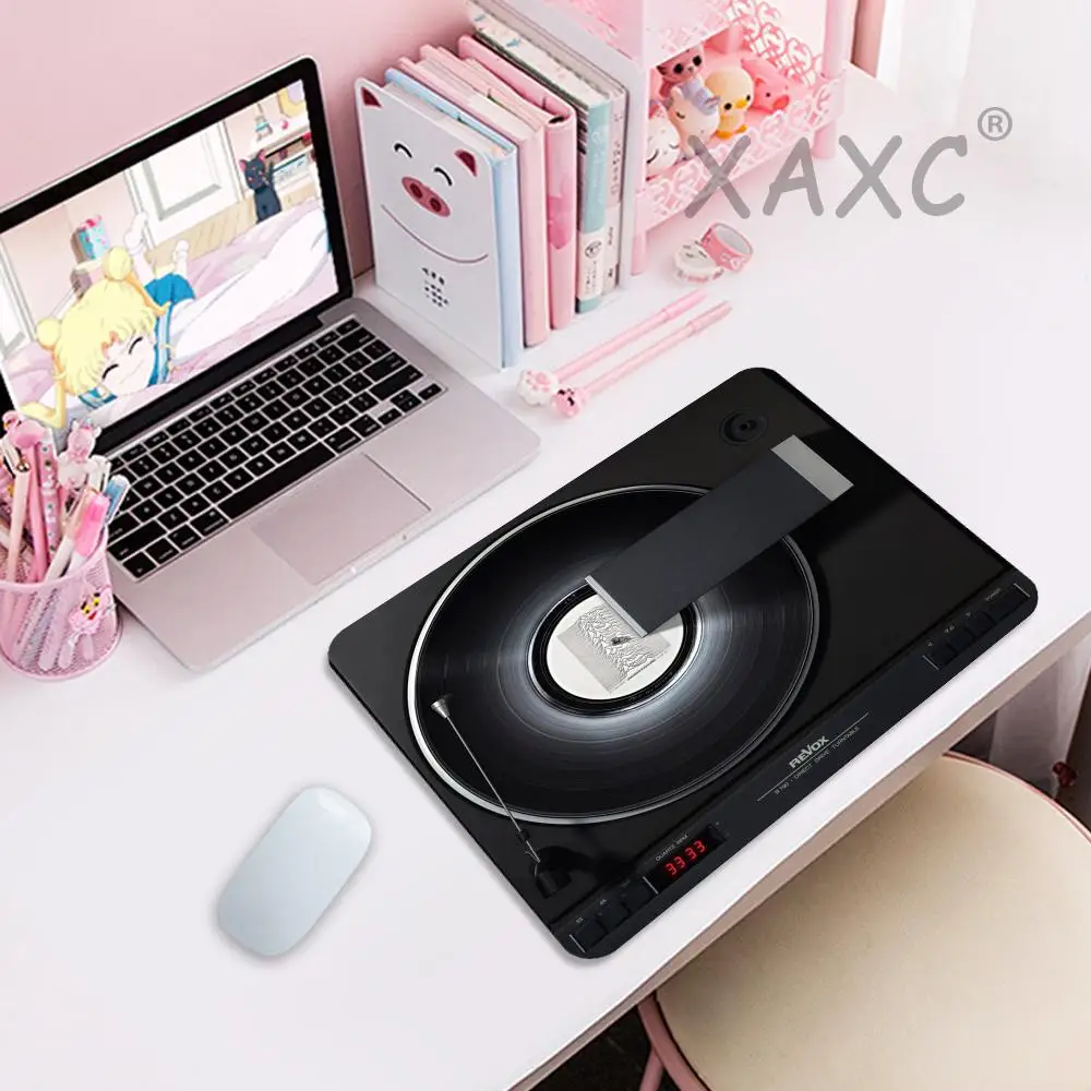 

Vintage Vinyl Record Mouse Pad Rubber Non-Slip Grip Office Desk Accessory Carpet for Computer Mouse Game Pad Laptop Mouse Mat