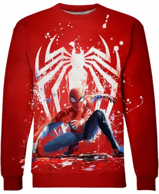 Spider-Man Men's Hoodie Venom Men's Pullover 3D Printed Wolverine Top Marvel New Men's Pullover Autumn Oversized Men's Clothing