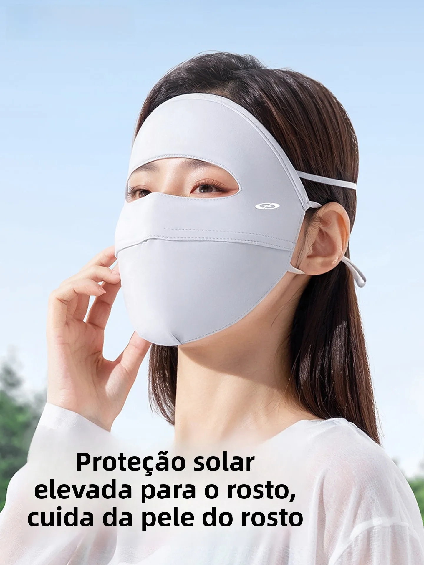 軽量で通気性のあるアイスシルクフェイスサンシェードカバー女性用夏の紫外線防止高美的価値シームレス三角形ベースキ