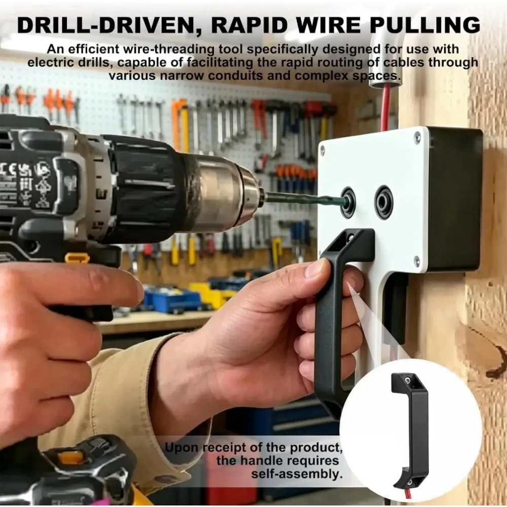 Universal Wire Puller Multifunctional Wall Cable Threader for Wall Pipe Conduit Wiring Tool for Electricians & Home DIY Users