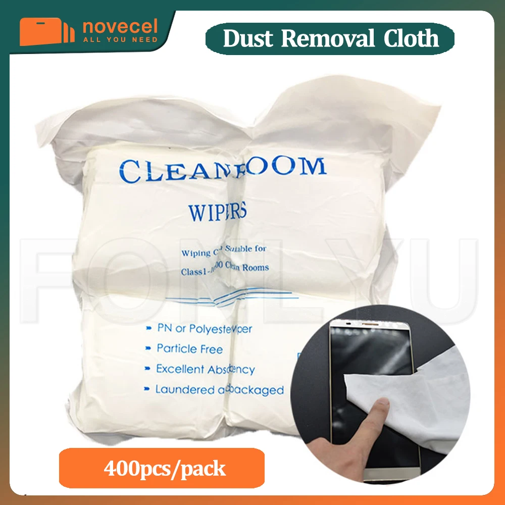 Novecel 400 sztuk/worek miękka nie ścierka do kurzu do czyszczenia ekranu LCD środek do usuwania kleju Cleanroom czyszczenie wycieraczek narzędzia do naprawy telefonów
