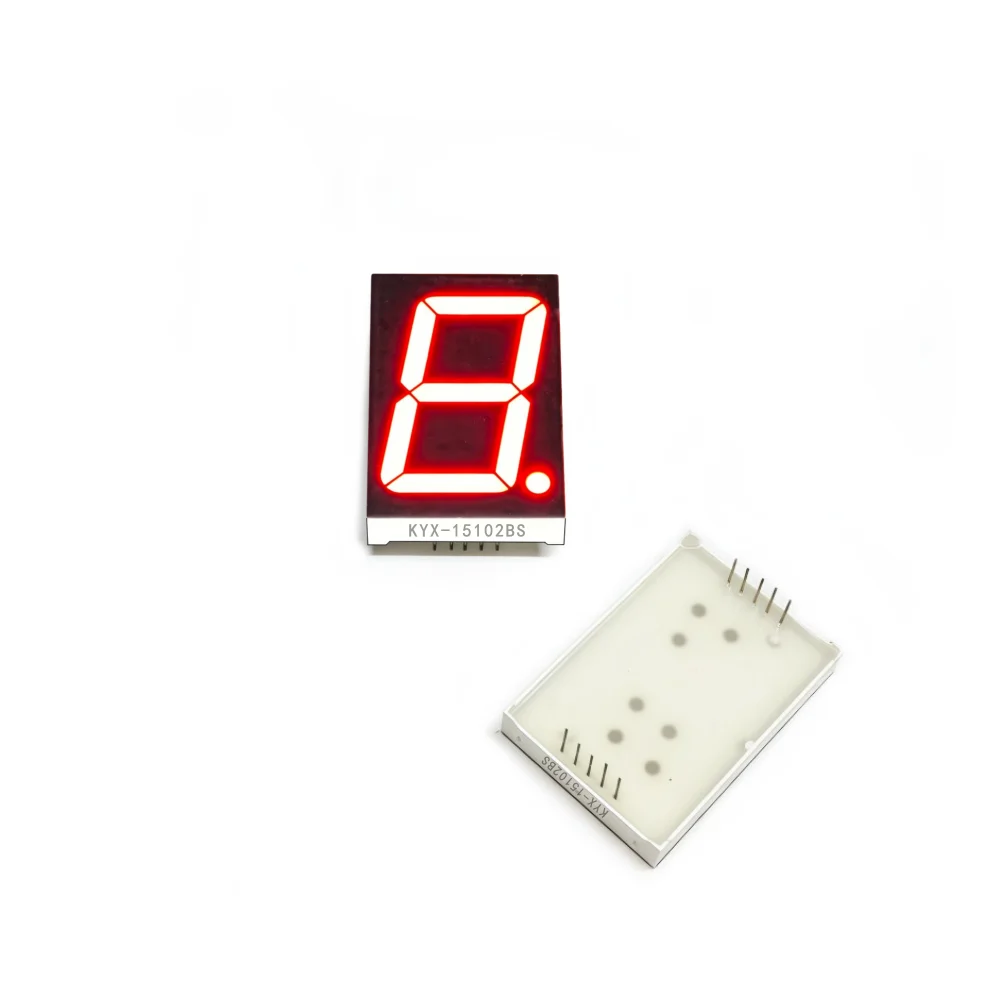 10 sztuk, cyfrowy wyświetlacz o wymiarach 1,5 cala (30,6 mm x 44 mm), cyfrowy ekran, wysokość cyfry „8” wynosi 38,1 mm, 7-segmentowy cyfrowy wyświetlacz, seria 15102, model 15101. — zdjęcie produktu 3