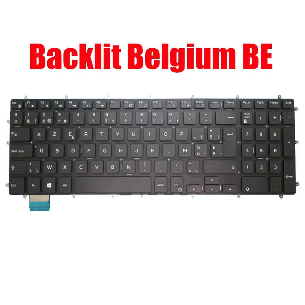 Belgium Keyboard For DELL For Inspiron 5565 5567 5570 5575 5583 5770 5775 7566 7567 7577 5765 5767 7773 7778 7779 7786 2-in-1