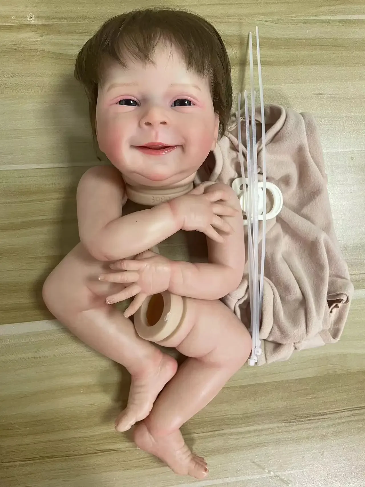 NPK 20inch  Reborn Baby Doll kit  Sebastian Painted Kit With cloth body DIY parts