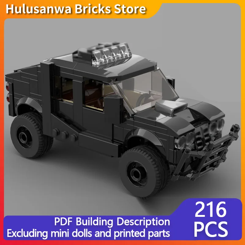 

Модель скоростного гоночного автомобиля MOC, строительные кирпичи, черный жеребец, роскошный внедорожник, модульная технология, детские праздничные подарки, сборный игрушечный костюм