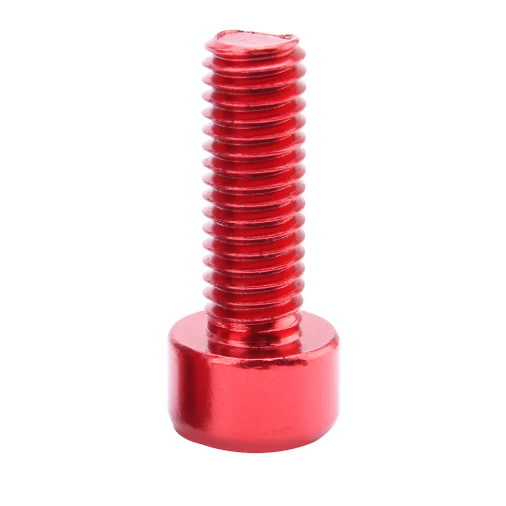 

4PCS M5*15MM Aluminum Alloy Screw Kettle Frame Screw Mountainous Road Folding Handle Riser Screw(Red)