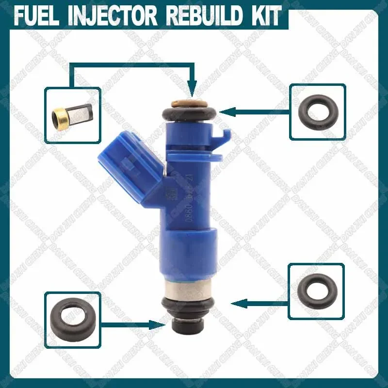

Fuel Injector Service Repair Kit Filters O-rings Seals for 2005-11 Honda Accord CR-V Element 2.4 16450-RAA-A01