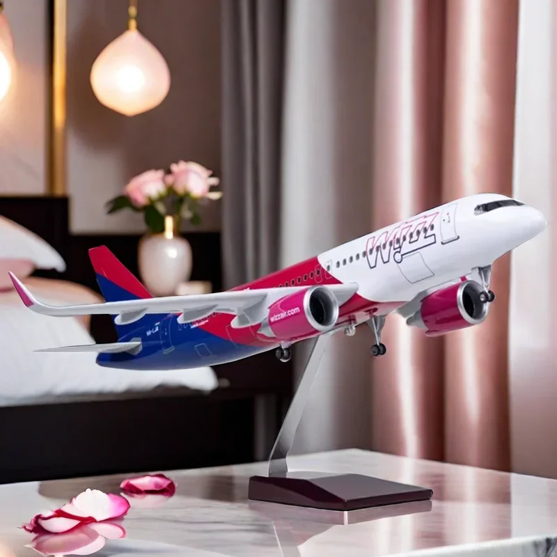 47CM 1/80 A320NEO A320 NEO Airplane Air Wizz Model Airlines Antistress Toy Light Children Toy That Accessories Home Decor Room