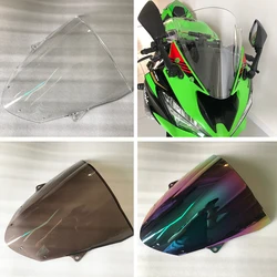 ZX6R Motorcycle Windshield Windscreen Double Bubble Wind Deflector For 2019 2020 2021 2022 Kawasaki Ninja 636 ZX-6R ZX 6R ZX636
