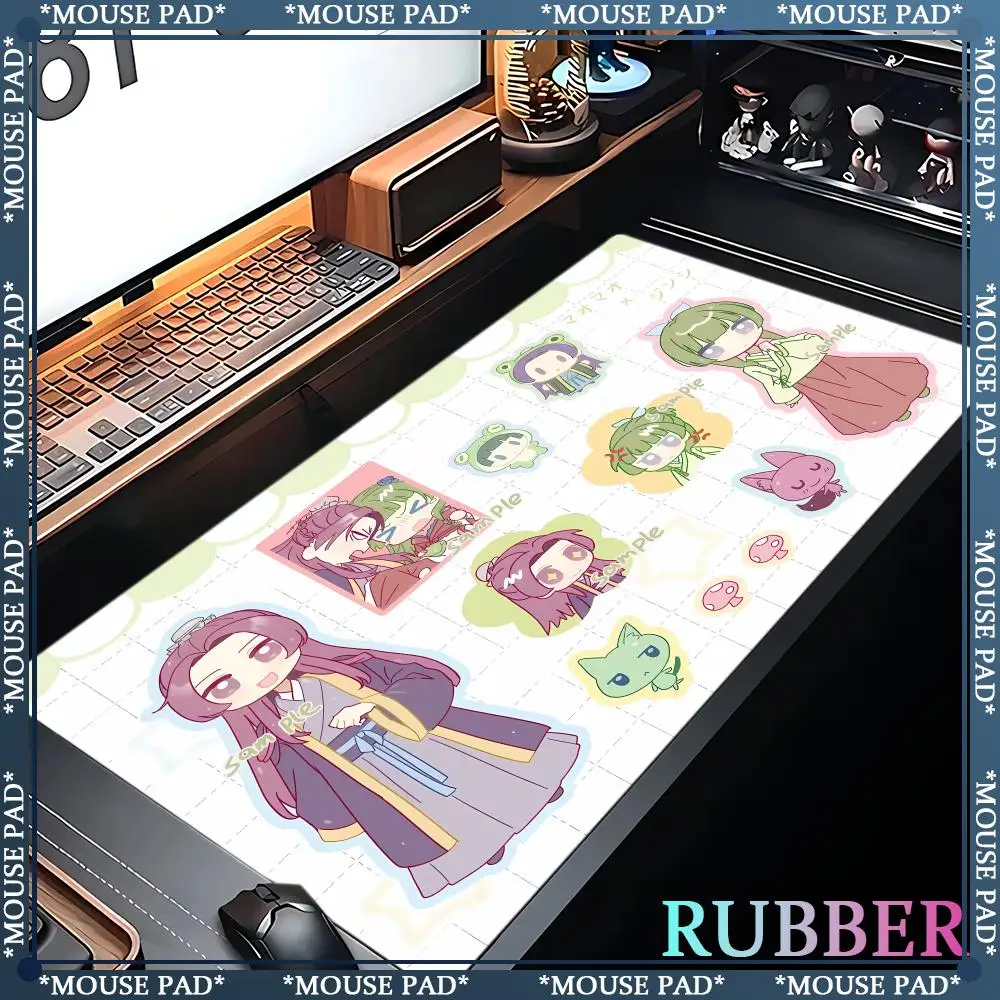 The Apothecary Diaries Game mouse pads Locked edge mouse pads Oversized Computer gamers Rubber anti-skid Gaming Mouse Pad