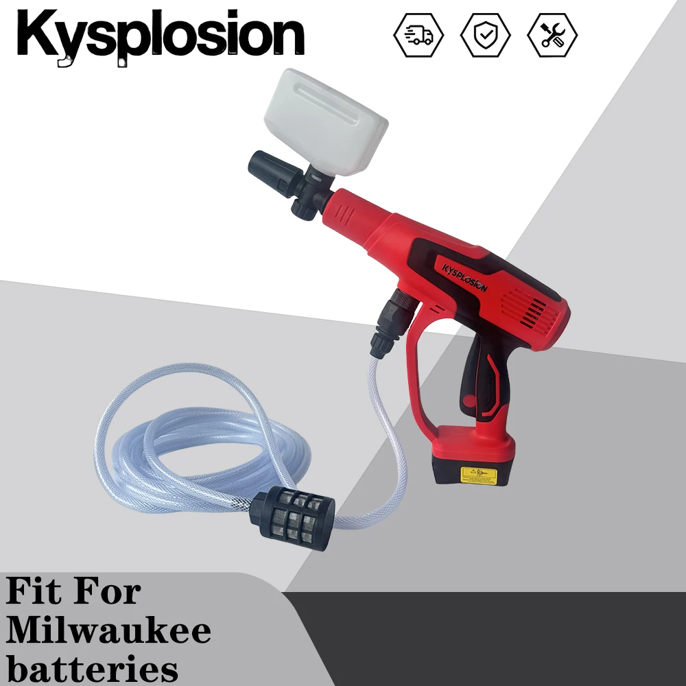 

Бесщеточная электрическая мойка высокого давления, автомойка, водяной садовый пистолет-распылитель для Milwaukee, аккумулятор 18 В, электроинструменты, авто, дом, сад