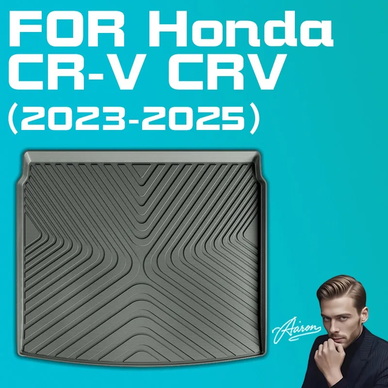 For Honda CR-V 2023-2024 Cargo Liner TPE Waterproof Trunk Mat With Anti-Slip Surface Fits Hybrid Fuel Models Upper Deck Position