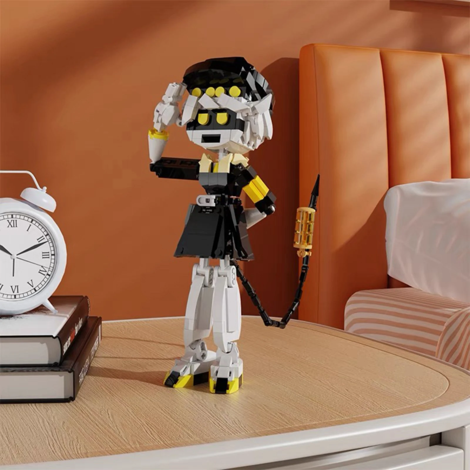 

Anime Characters Model Building Blocks Winged Angel Robots Ornament MOC Creative Assembly Bricks Toy Kid Xmas Gifts