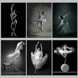 Ballet Dancers Black and White Vintage Posters and Prints Canvas Printing Wall Art Picture for Dance Room Living Room Home Decor