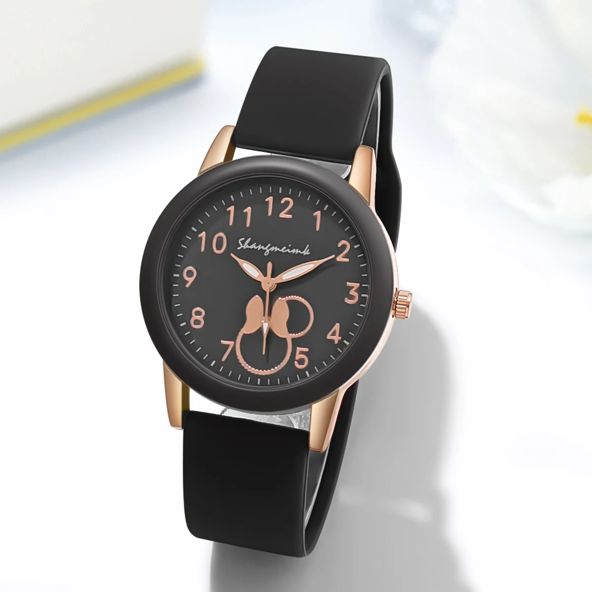 Casual Women Sport Cartoon Silicone Quartz Student Watch