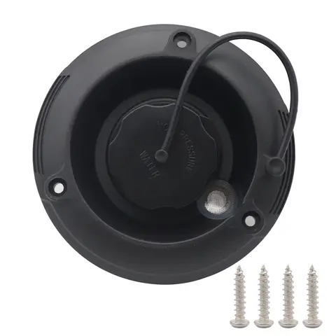 Husbilsvatteninlopp Plastgravitation Färskvattenpåfyllningslucka Inlopp för husbil Rund sötvattenslucka Husbilstillbehör 10 best sales husbilens vatteninlopp - №9