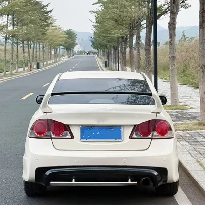 For Honda Civic FD2 2006-2015 ABS Plastic Glossy Black Rear Trunk Lid Car Spoiler Wings Exterior Tuning Accessories Part