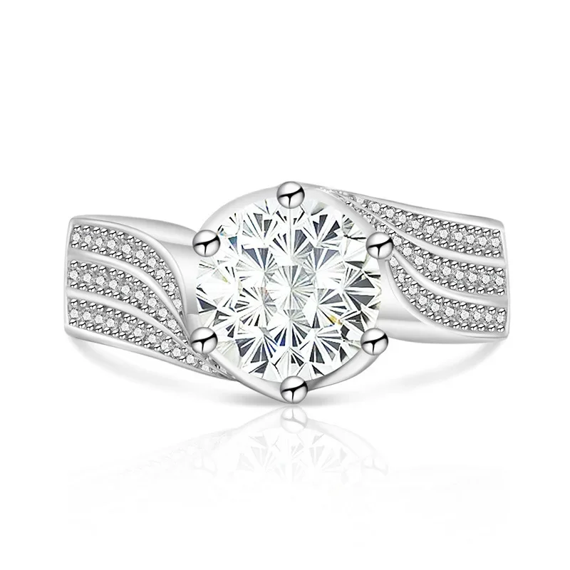 Im Jahr 2026 erscheint der klassische 925 Silber 'Drei Leben, Drei Lieben' Ring mit wunderschönem Schnitt. Der Bezaubernde Papara Diamant Damenstil – Detail 8