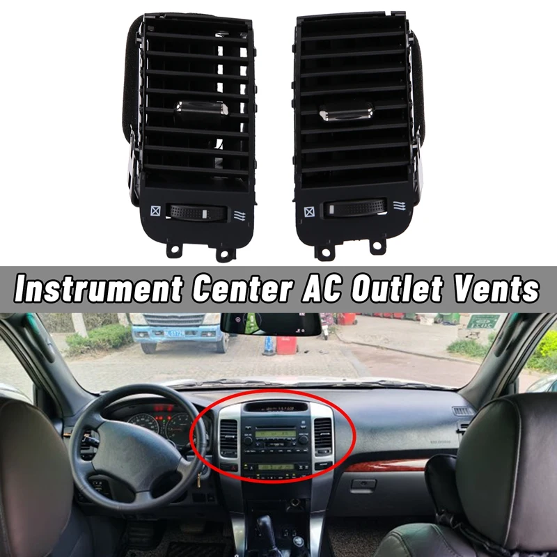 Car Air Conditioner Outlet A/C Air Conditioning Vents for Toyota Land Cruiser Prado 120 2003-2009